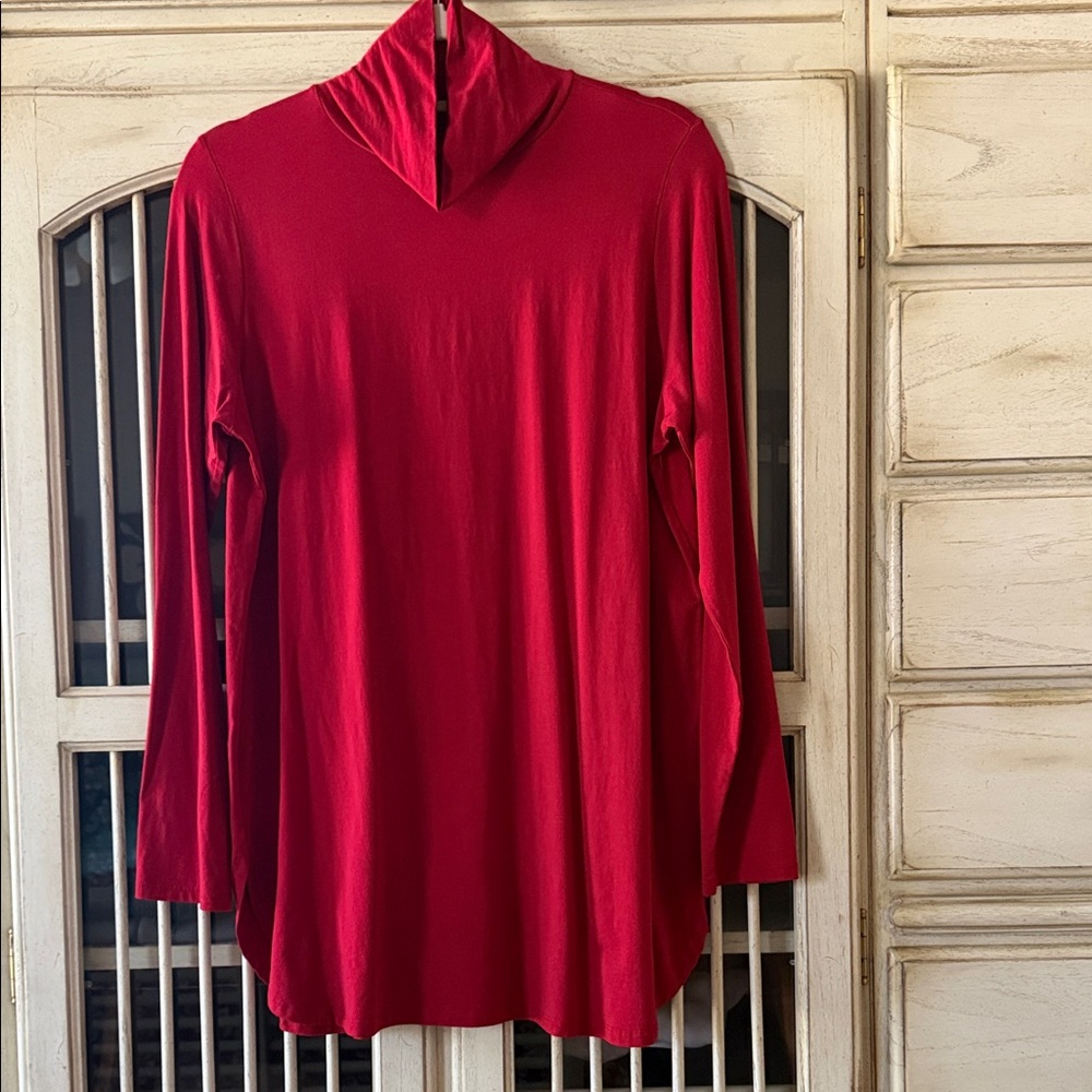 J. Jill Red Tunic Top